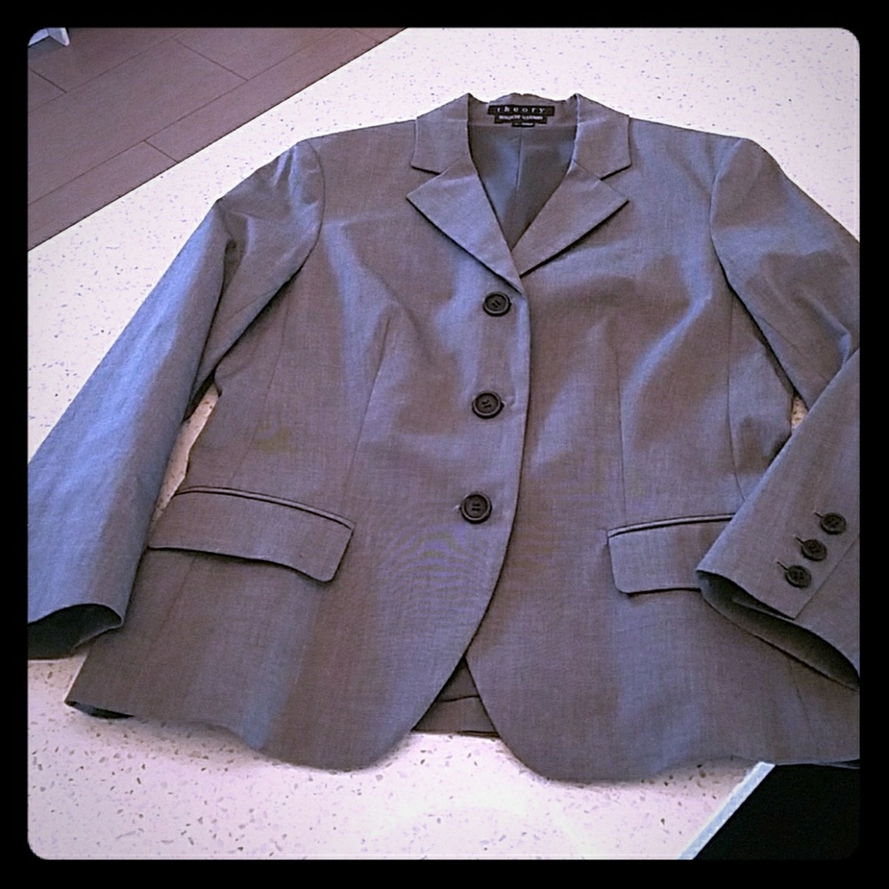 Theory Charcoal Suit Jacket